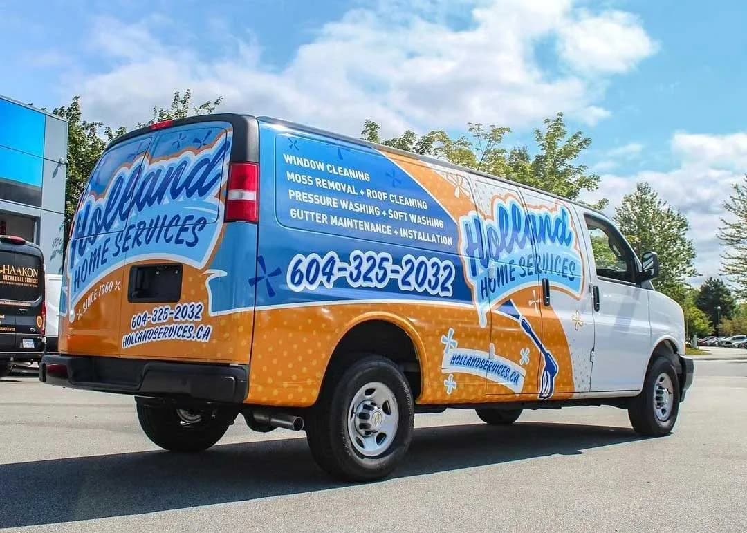 Holland Home Services branded van