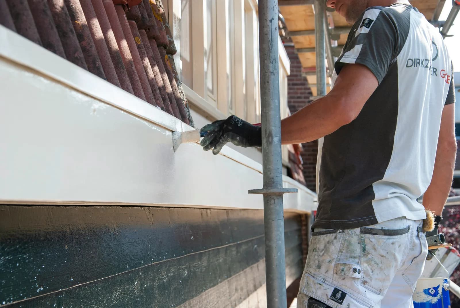 Gutter repair work